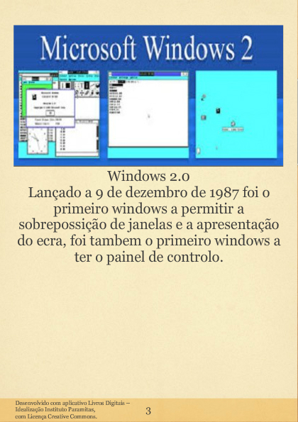 Evolução do windows