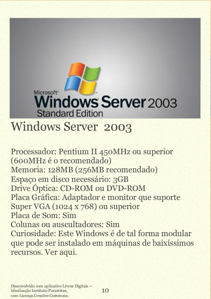 Evolução Sistema Operativo Windows